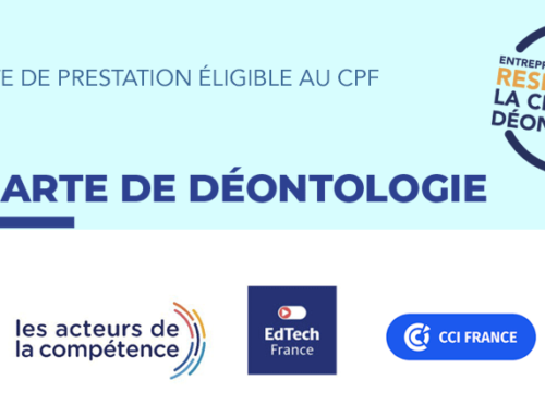 Alternative Digitale soutient la Charte de Déontologie pour la vente de prestation éligible au CPF