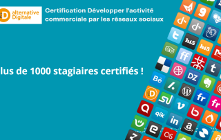 1000 stagiaires certifiés réseaux sociaux